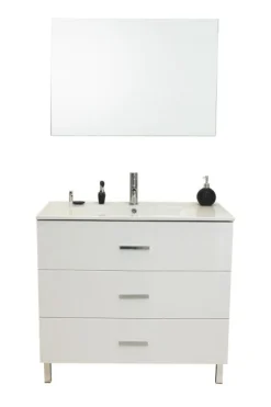 Meuble à poser Montecarlo 90 cm blanc ONDEE