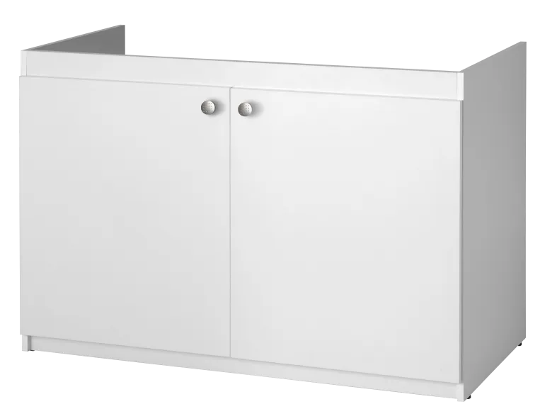 Meuble sous évier blanc 2 portes largeur 120 cm
