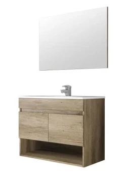 Meuble à suspendre Cotton 80 cm bois brun ONDEE