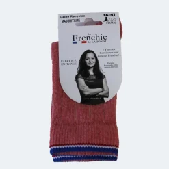 Mi-chaussette Thonon en laine recyclée 36/41 rose