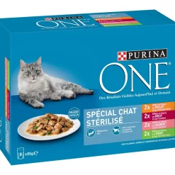 Émincé pour chat stérilisé 4 variétés 8x85g