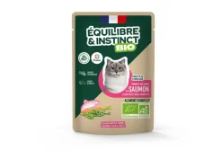 Émincés pour chat au Saumon Légumes BIO 12x85g