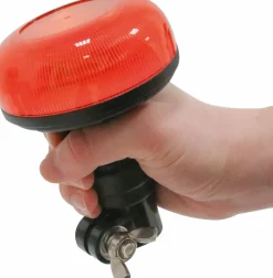 Mini-gyrophare LED flash 12/24V sur tige flexible