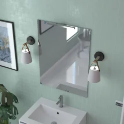 Miroir applique à LED Atos 80x60cm