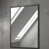 Miroir avec encadrement noir mat 80x60cm Aurlane