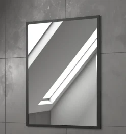 Miroir avec encadrement noir mat 80x60cm Aurlane