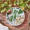 Miroir décoratif Libellules 50cm blanc