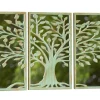 Miroir triptyque Arbre de Vie vert 50x90 cm