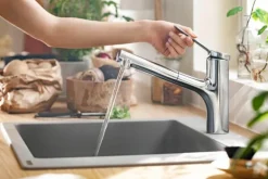 Mitigeur de cuisine 150 EcoSmart douchette 2jets chrome