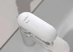 Mitigeur de lavabo 100 CoolStart avec tirette +vidage chrome