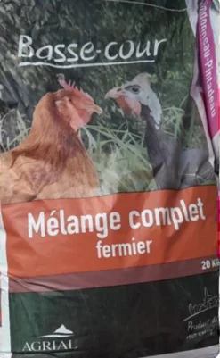 Mélange complet fermier pour volailles 20kg