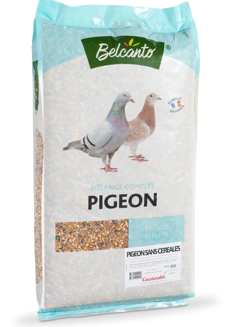 Mélange complet sans céréales pour pigeon 20kg