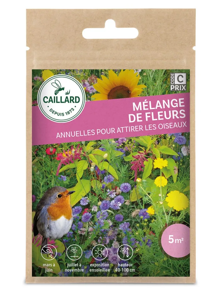 Mélange de fleurs pour Attirer les Oiseaux 7,5g CAILLARD