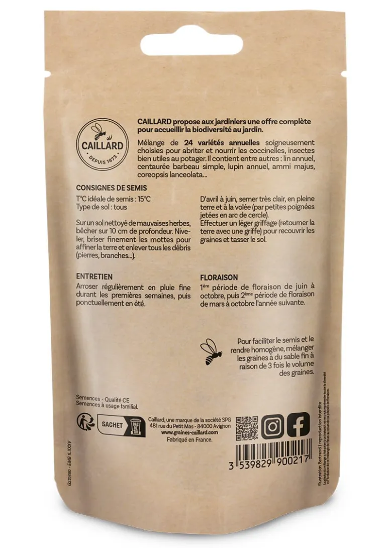 Mélange de Fleurs pour Coccinelles 30g CAILLARD