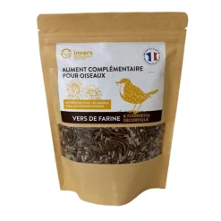 Mélange vers de farine/tournesol décortiqué pour oiseau 250g