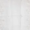 Module brodé blanc/beige 45cm - Vendu au mètre