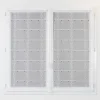 Module brodé blanc/beige 90cm - Vendu au mètre