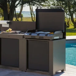 Module Plancha 80 cm gris cargo ENO