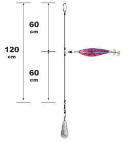 Montage tataki 1 turlutte flottante srt 70mm or-pk