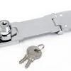 Moraillon acier 11,8cm finition chromée cylindre 4 gaufres