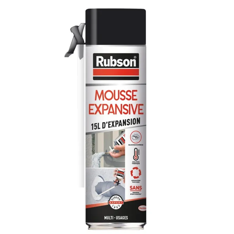 Mousse expansive 345ml (restitution jusqu'à 15l) blanc