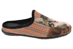 Mule femme Ramec beige motif chat