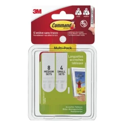 Multi-pack languettes de fixation enlevable tableau blanc