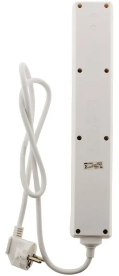 Multiprise bloc 6 prises blanc