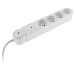 Multiprise parafoudre Schuko 5x16A + interrupteur