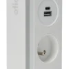 Multiptise bloc gekko clipsable 2 prises + 2 USB 1,5m blanc