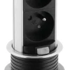 Multiptise bloc popup d60 2x16A 2USB 2,4A inox 3g1,5 1,5m