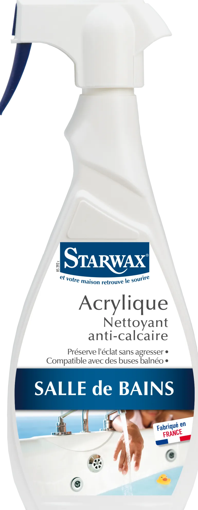 Nettoyant calcaire acrylique/balnéo pulv 500ml
