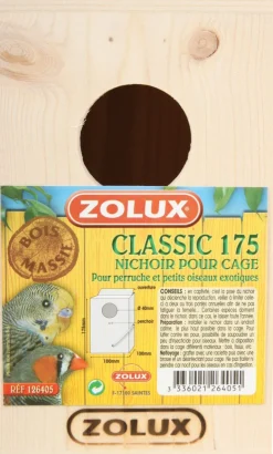 Nichoir en bois pour oiseaux domestiques 10x10x17cm
