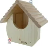 Nichoir "Le Dodu" ouvert en bois pour oiseaux du jardin