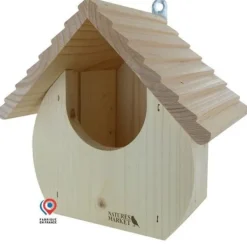 Nichoir "Le Dodu" ouvert en bois pour oiseaux du jardin