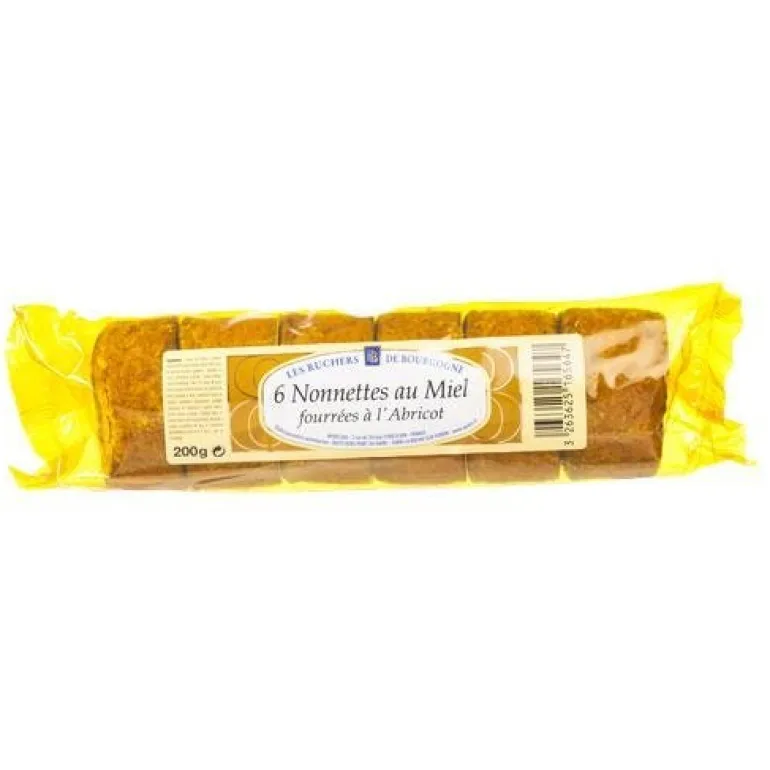 Nonnettes fourrées à l'abricot x 6 - 200g