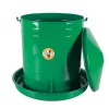 Nourrisseur trémie émaillé à crémaillère 20 L vert