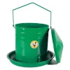 Nourrisseur trémie émaillé à crémaillère 10 L vert