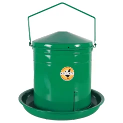 Nourrisseur trémie émaillé à crémaillère 10 L vert
