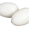 Oeuf de poule factice en bois x2