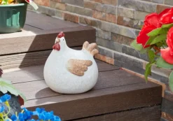 Ornement poule en terre cuite Poule 22 cm - Vendu à l'unité