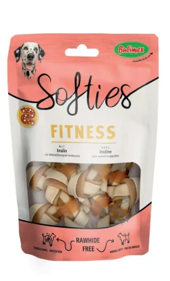 Os à mâcher tendre Softies Fitness Chien au poulet 120g (x8)