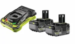 Pack 2 batteries 18 V Lithium+ 5,0Ah + chargeur ultra rapide