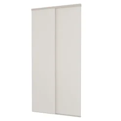 Pack 2 portes de placard coulissantes blanc 1200 x 2500 mm