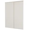 Pack 2 portes de placard coulissantes blanc 1800 x 2500 mm
