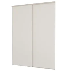 Pack 2 portes de placard coulissantes blanc 1800 x 2500 mm