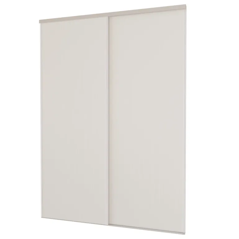 Pack 2 portes de placard coulissantes blanc 1800 x 2500 mm