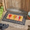 Paillasson fibre de coco motif montgolfières 23x53cm