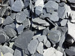 Paillettes d'ardoise noire bleuté en filet de 20 kg