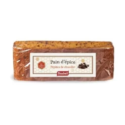 Pain d'épices tranché aux pépites de chocolats